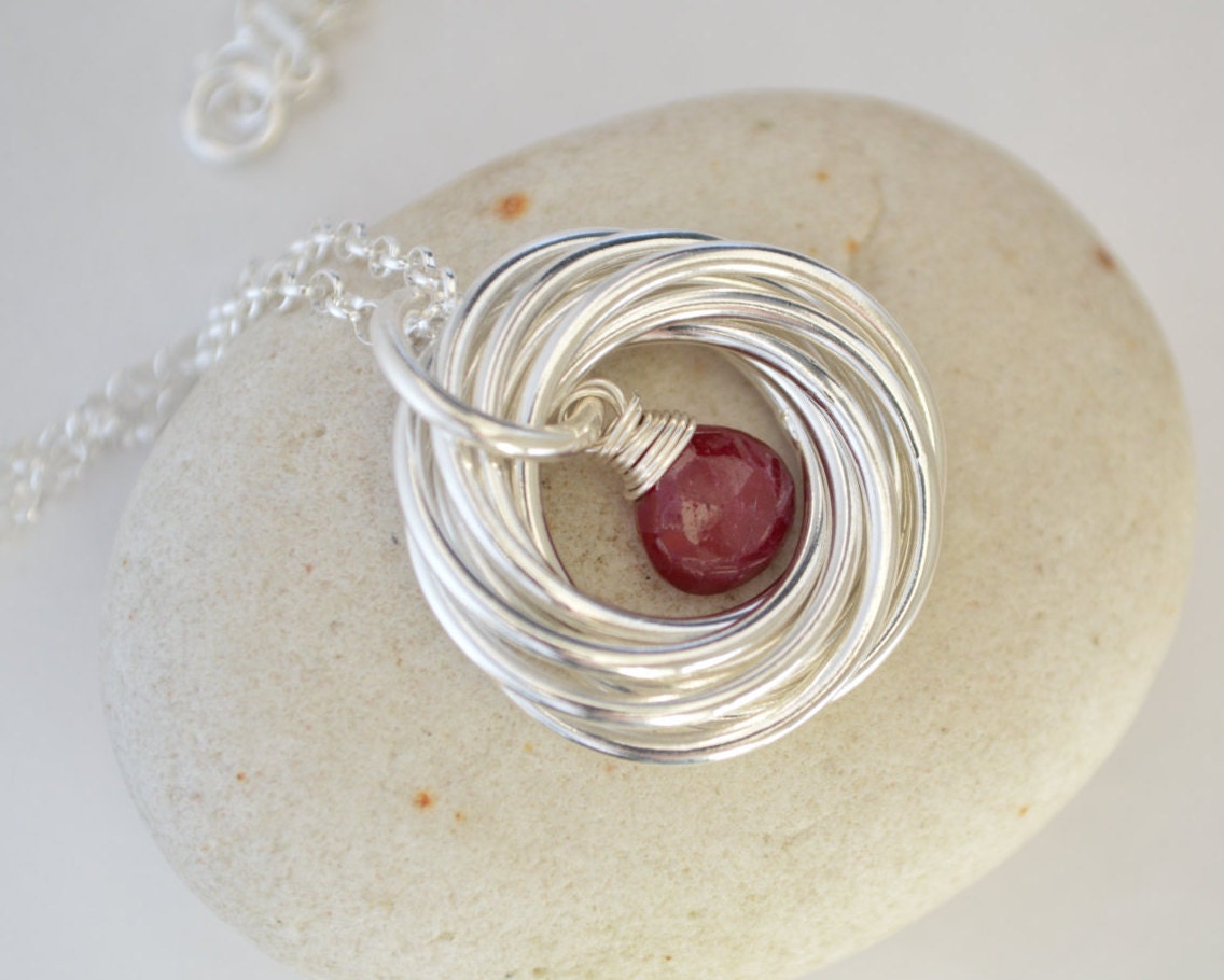 80th Birthday gift for grandma, 8th Anniversary gift, 80th Birthday jewelry for mom, July birthstone jewelry, 8 Rings for 8 decades