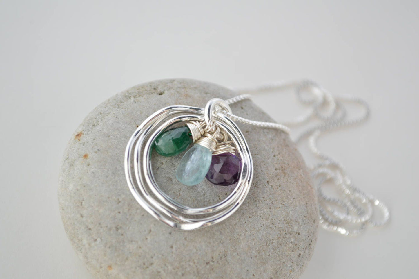 Collar con piedra de nacimiento para madres, regalo de joyería para mamá, collares con 3 piedras de nacimiento, collar para 3 hermanas, joyas para madres, collar familiar, 3 mejores amigas