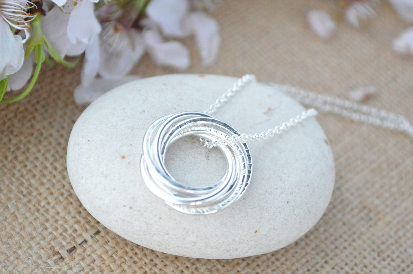 Regalo de 70 cumpleaños para mamá, joyas de 70 cumpleaños, regalos de séptimo aniversario para ella, collar de plata esterlina, regalos de 70 cumpleaños para mujeres