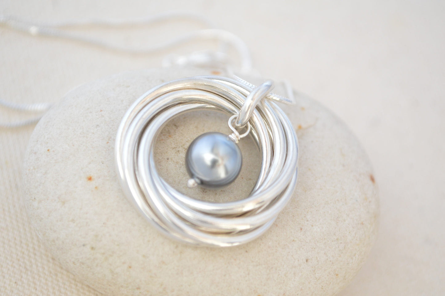 Regalo de 70 cumpleaños para mamá, collar de piedra de nacimiento de perla, regalo de séptimo aniversario para mujeres, joyería con piedra de nacimiento de junio, regalo de séptimo cumpleaños para mujeres