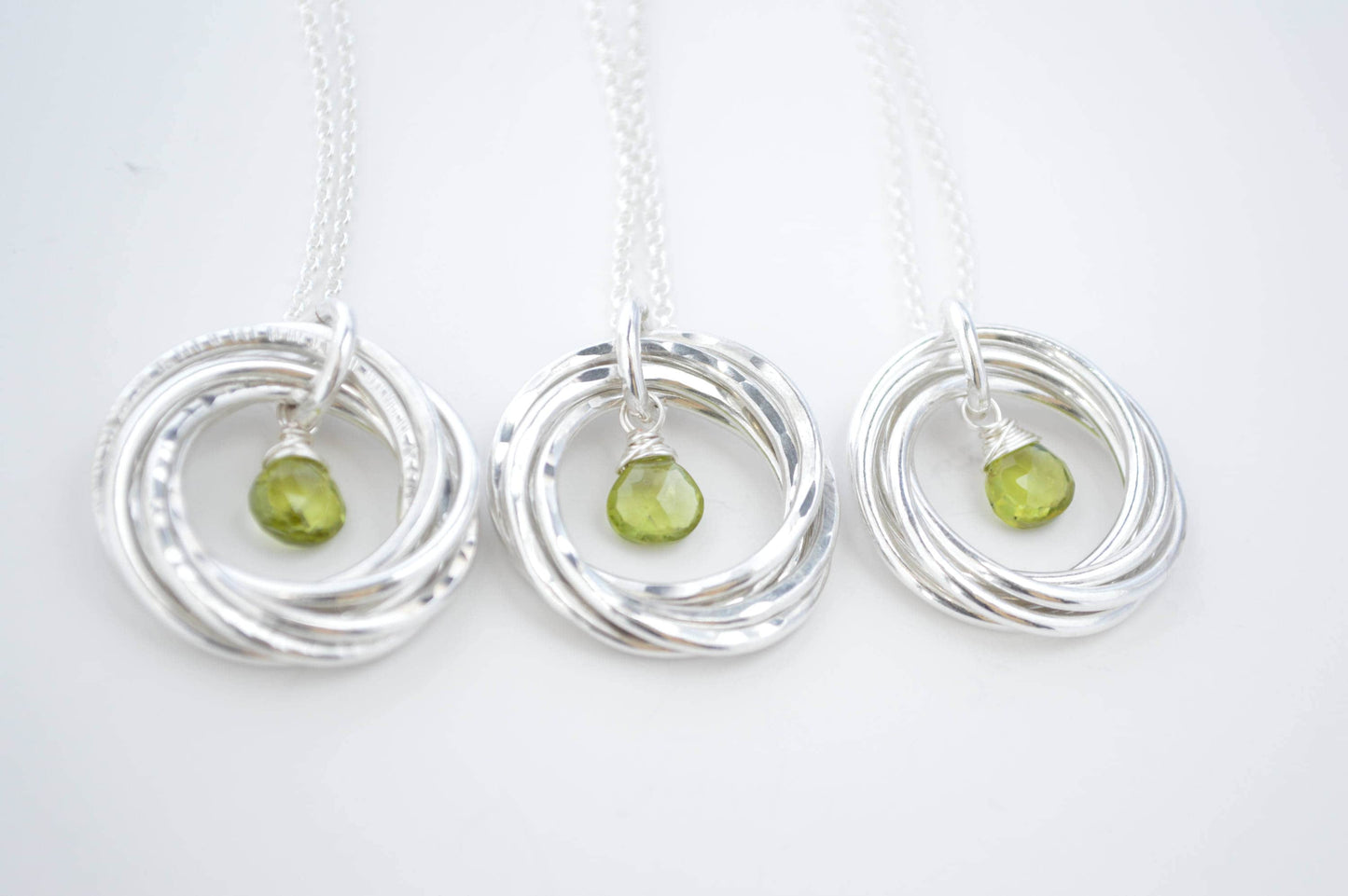 Regalo de 60 cumpleaños para mamá y abuela, regalo de 6.º aniversario para esposa, piedra natal de agosto, collar con piedra natal de peridoto, 60.º cumpleaños para ella
