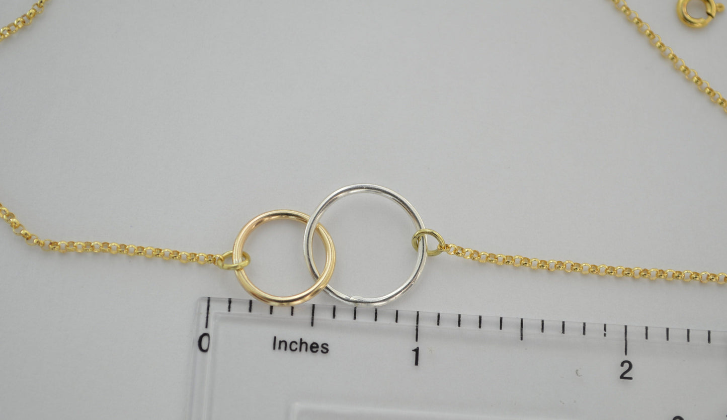 Conjunto de collar para madre e hija, regalo para la madre de la novia, collar de eternidad, regalo para madre e hija, joyas para madre e hija