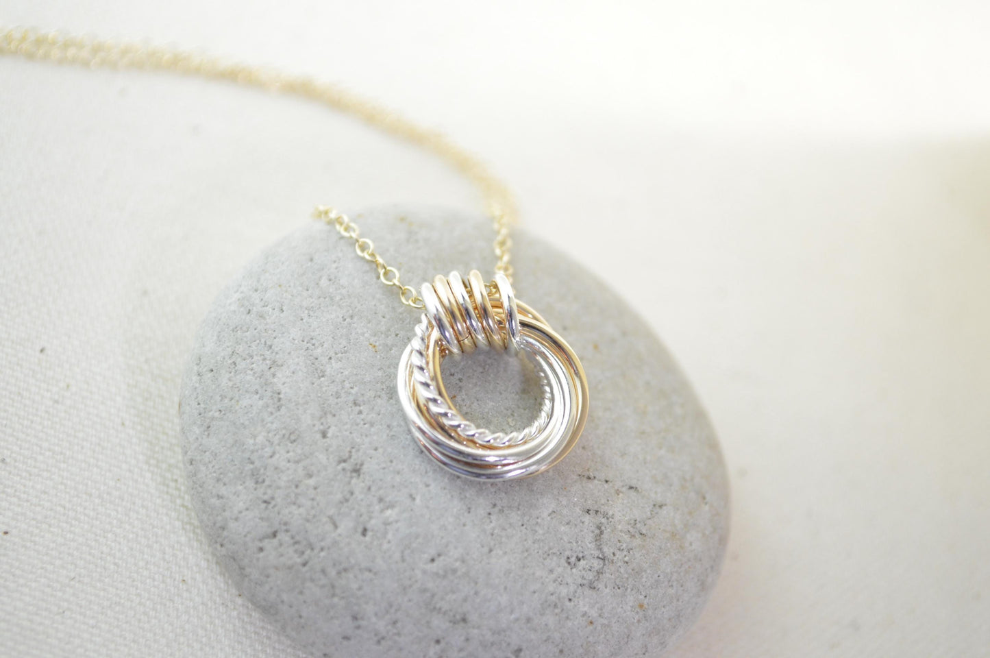 Regalo de 65 cumpleaños para mujer, collar de metal mixto, regalo de 65 cumpleaños para mamá y abuela, collar de oro, collar pequeño de regalo de 65 años