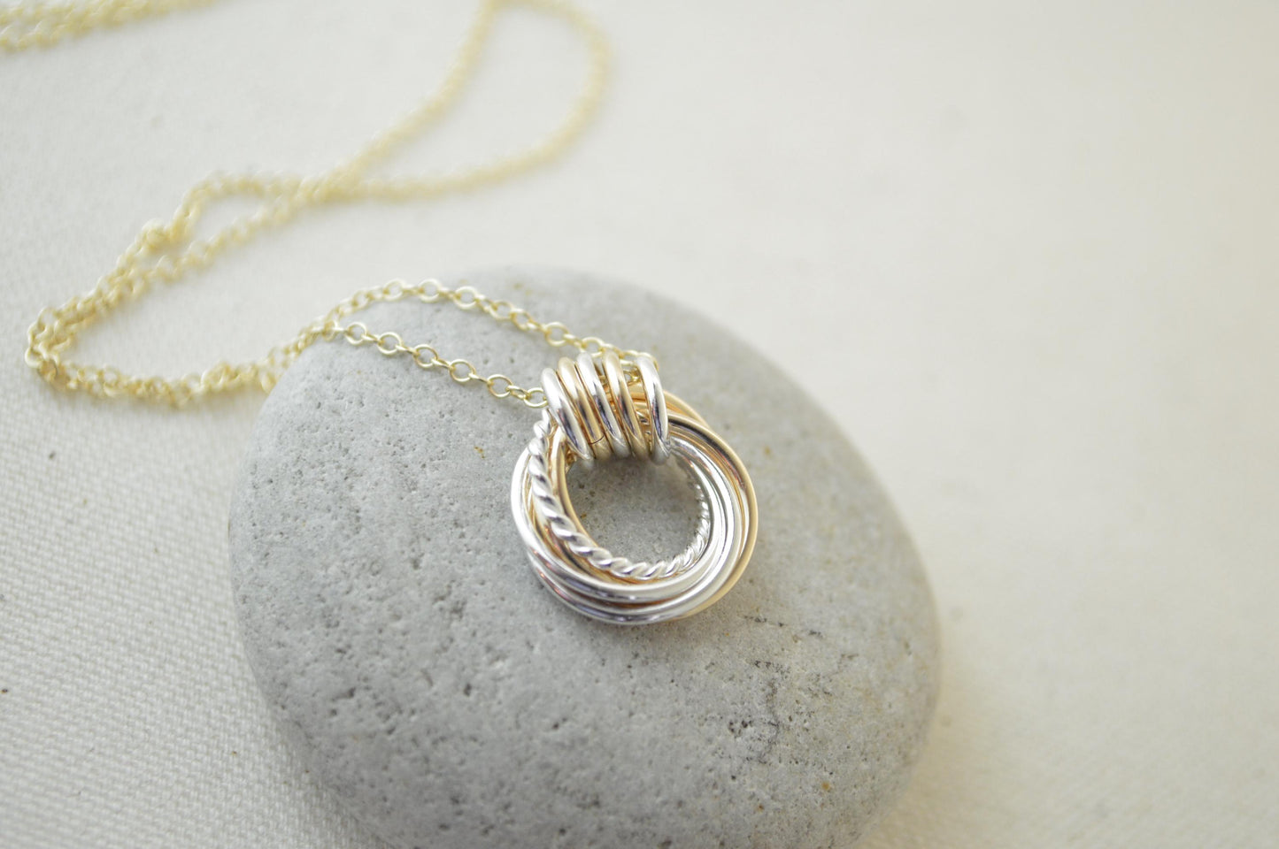 Regalo de 75 cumpleaños para mujer, collar de metal mixto, regalo de 75 cumpleaños para mamá y abuela, collar de oro, collar pequeño de regalo de 75 cumpleaños