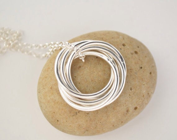 Regalo de 70 cumpleaños para mamá, joyas de 70 cumpleaños, regalos de séptimo aniversario para ella, collar de plata esterlina, regalos de 70 cumpleaños para mujeres
