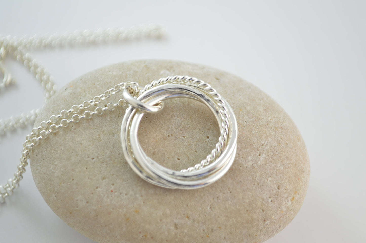 30th Birthday for her, 30th Birthday gift for daughter, Milestone gifts, 3 Rings Necklace, Sterling Silver Necklace, Birthday Gifts